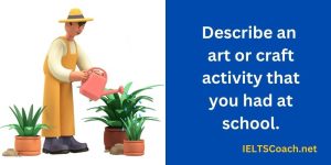 Art or craft activity cue card